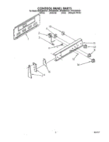 03 - Control Panel, Literature parts for Whirlpool Range RF302BXXN1 from AppliancePartsPros.com