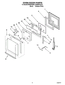 04 - Oven Door Parts parts for Whirlpool Range RS696PXGB15 from AppliancePartsPros.com