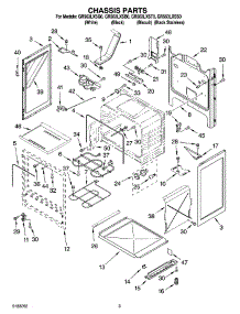03 - Chassis Parts parts for Whirlpool Range GR563LXSQ0 from AppliancePartsPros.com