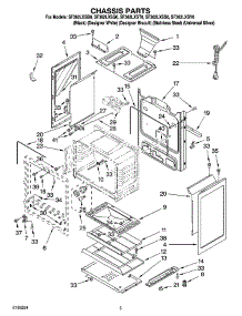 04 - Chassis Parts parts for Whirlpool Range SF362LXST0 from AppliancePartsPros.com