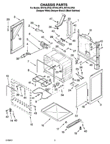 03 - Chassis Parts parts for Whirlpool Range RF370LXPT2 from AppliancePartsPros.com