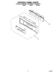 02 - Control Panel Parts parts for Whirlpool Range RS675PXGB14 from AppliancePartsPros.com
