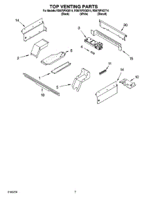 06 - Top Venting Parts, Optional Parts parts for Whirlpool Range RS675PXGB14 from AppliancePartsPros.com
