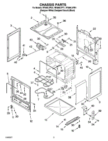 03 - Chassis Parts parts for Whirlpool Range RF369LXPT1 from AppliancePartsPros.com