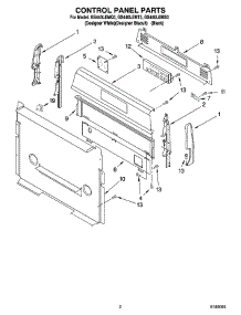 02 - Control Panel Parts parts for Whirlpool Range GS440LEMB3 from AppliancePartsPros.com