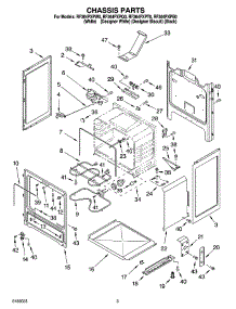 03 - Chassis Parts parts for Whirlpool Range RF364PXPT0 from AppliancePartsPros.com