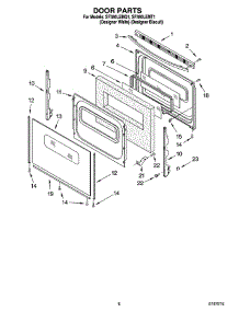 06 - Door Parts, Miscellaneous Parts parts for Whirlpool Range SF380LEMQ1 from AppliancePartsPros.com