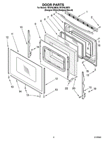 05 - Door Parts, Miscellaneous Parts parts for Whirlpool Range RF379LXMT0 from AppliancePartsPros.com