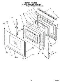 06 - Door Parts, Miscellaneous Parts parts for Whirlpool Range SF369LEMQ0 from AppliancePartsPros.com