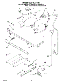 03 - Manifold Parts parts for Whirlpool Range SF325LEKQ1 from AppliancePartsPros.com