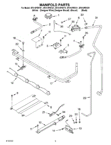 03 - Manifold Parts parts for Whirlpool Range SF315PEKV1 from AppliancePartsPros.com