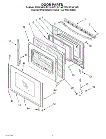 04 - Door Parts parts for Whirlpool Range RF196LXKP1 from AppliancePartsPros.com