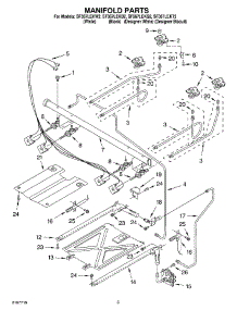 03 - Manifold Parts parts for Whirlpool Range SF367LEKT2 from AppliancePartsPros.com