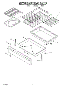 05 - Drawer & Broiler Parts parts for Whirlpool Range GS440LELB0 from AppliancePartsPros.com