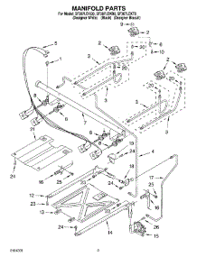 03 - Manifold parts for Whirlpool Range SF387LEKT0 from AppliancePartsPros.com