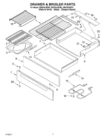 05 - Drawer And Broiler, Optional parts for Whirlpool Range GR470LXKB0 from AppliancePartsPros.com