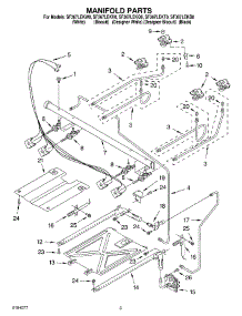 03 - Manifold parts for Whirlpool Range SF367LEKT0 from AppliancePartsPros.com
