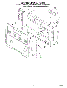 02 - Control Panel parts for Whirlpool Range RF364PXKV0 from AppliancePartsPros.com