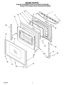 04 - Door parts for Whirlpool Range RF196LXKB0 from AppliancePartsPros.com