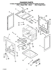 03 - Chassis Parts parts for Whirlpool Range RF315PXKV0 from AppliancePartsPros.com