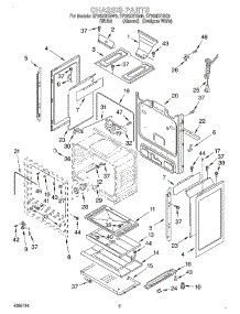 04 - Chassis parts for Whirlpool Range SF362BEGW5 from AppliancePartsPros.com