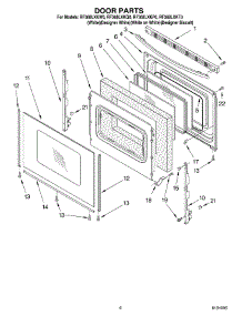 05 - Door, Optional parts for Whirlpool Range RF368LXKT0 from AppliancePartsPros.com
