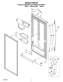 03 - Door Parts parts for Whirlpool Refrigerator EL87TRRRQ00 from AppliancePartsPros.com