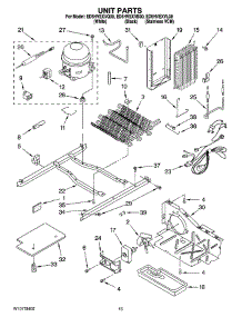 09 - Unit Parts parts for Whirlpool Refrigerator ED5HVEXVQ00 from AppliancePartsPros.com