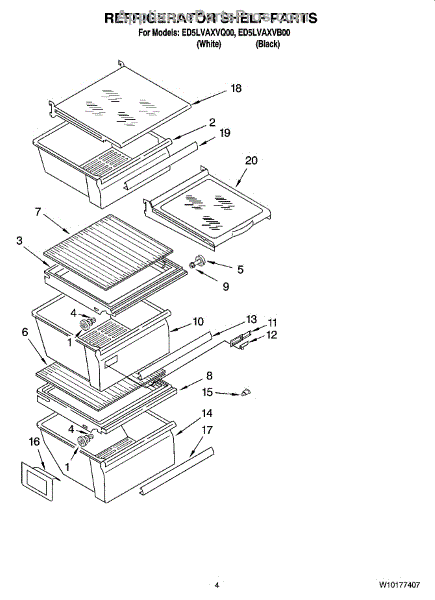 Refrigerator Spill-Safe Shelf - Part #W10276348 shops