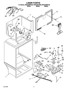 03 - Liner Parts parts for Whirlpool Refrigerator ER2CHMXPQ04 from AppliancePartsPros.com