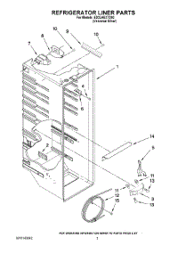 02 - Refrigerator Liner Parts parts for Whirlpool Refrigerator ED2LHEXTD00 from AppliancePartsPros.com