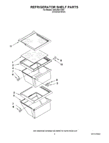 03 - Refrigerator Shelf Parts parts for Whirlpool Refrigerator ED2LHEXTD00 from AppliancePartsPros.com
