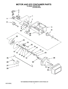 05 - Motor And Ice Container Parts parts for Whirlpool Refrigerator ED2LHEXTD00 from AppliancePartsPros.com