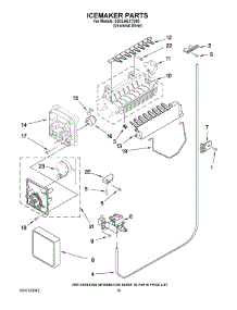 12 - Icemaker Parts parts for Whirlpool Refrigerator ED2LHEXTD00 from AppliancePartsPros.com