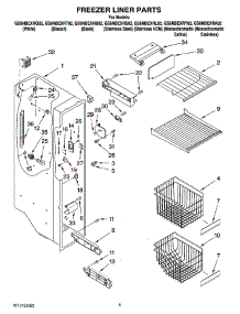 04 - Freezer Liner Parts parts for Whirlpool Refrigerator GS6NBEXRL02 from AppliancePartsPros.com