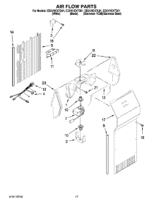 10 - Air Flow Parts parts for Whirlpool Refrigerator ED5VHEXTL01 from AppliancePartsPros.com