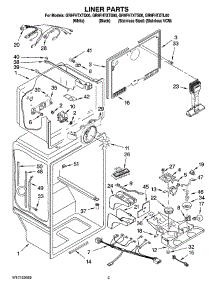 02 - Liner Parts parts for Whirlpool Refrigerator GR9FHTXTL00 from AppliancePartsPros.com