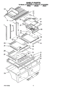 06 - Shelf Parts, Optional Parts (Not Included) parts for Whirlpool Refrigerator ET1CHEXSB01 from AppliancePartsPros.com