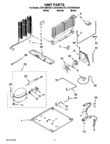 04 - Unit Parts parts for Whirlpool Refrigerator ET8CHMXKB07 from AppliancePartsPros.com