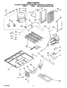 11 - Unit Parts parts for Whirlpool Refrigerator GC3JHAXTS01 from AppliancePartsPros.com