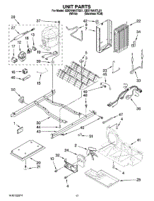 11 - Unit Parts parts for Whirlpool Refrigerator GD5YHAXTL01 from AppliancePartsPros.com