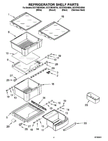 03 - Refrigerator Shelf Parts parts for Whirlpool Refrigerator GC5THEXNS00 from AppliancePartsPros.com