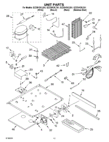 09 - Unit Parts parts for Whirlpool Refrigerator GC5SHGXLS01 from AppliancePartsPros.com