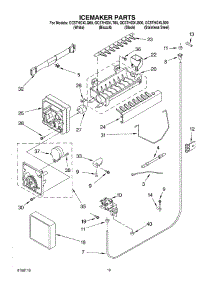 12 - Ice Maker parts for Whirlpool Refrigerator GC5THGXLQ00 from AppliancePartsPros.com