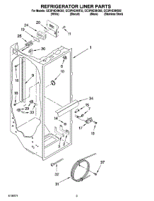 02 - Refrigerator Liner Parts parts for Whirlpool Refrigerator GC3PHEXNS02 from AppliancePartsPros.com