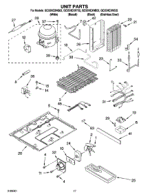 11 - Unit Parts parts for Whirlpool Refrigerator GC5SHEXNB02 from AppliancePartsPros.com