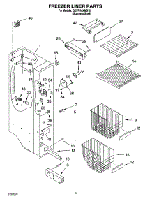 04 - Freezer Liner Parts parts for Whirlpool Refrigerator GD5PHAXMS10 from AppliancePartsPros.com