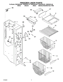 04 - Freezer Liner parts for Whirlpool Refrigerator GS6SHAXLQ01 from AppliancePartsPros.com