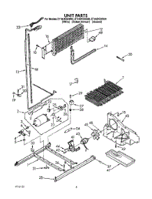 06 - Unit parts for Whirlpool Refrigerator ET18ZKXXW00 from AppliancePartsPros.com