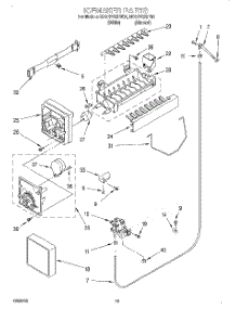 12 - Icemaker, Lit / Optional parts for Whirlpool Refrigerator ED27PQXFN01 from AppliancePartsPros.com